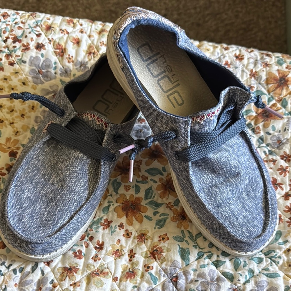 Hey Dude Denim Blue Loafers